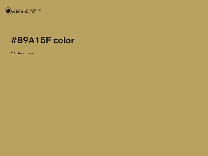 #B9A15F color image