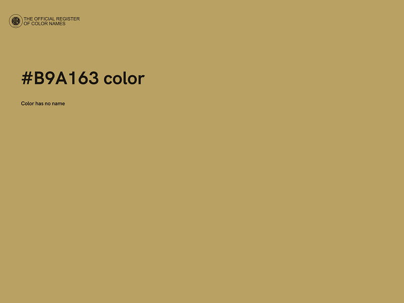 #B9A163 color image