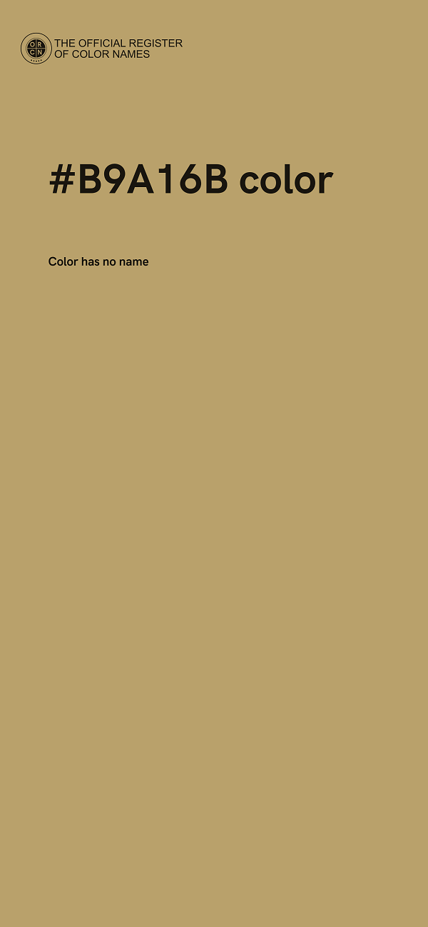 #B9A16B color image