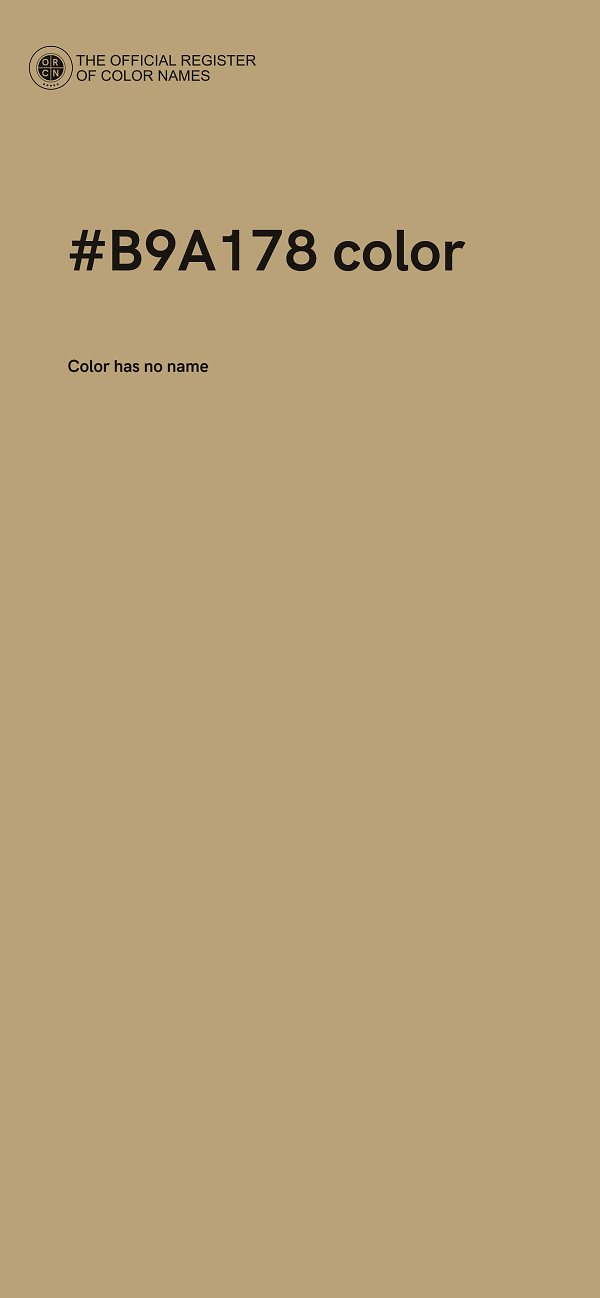 #B9A178 color image