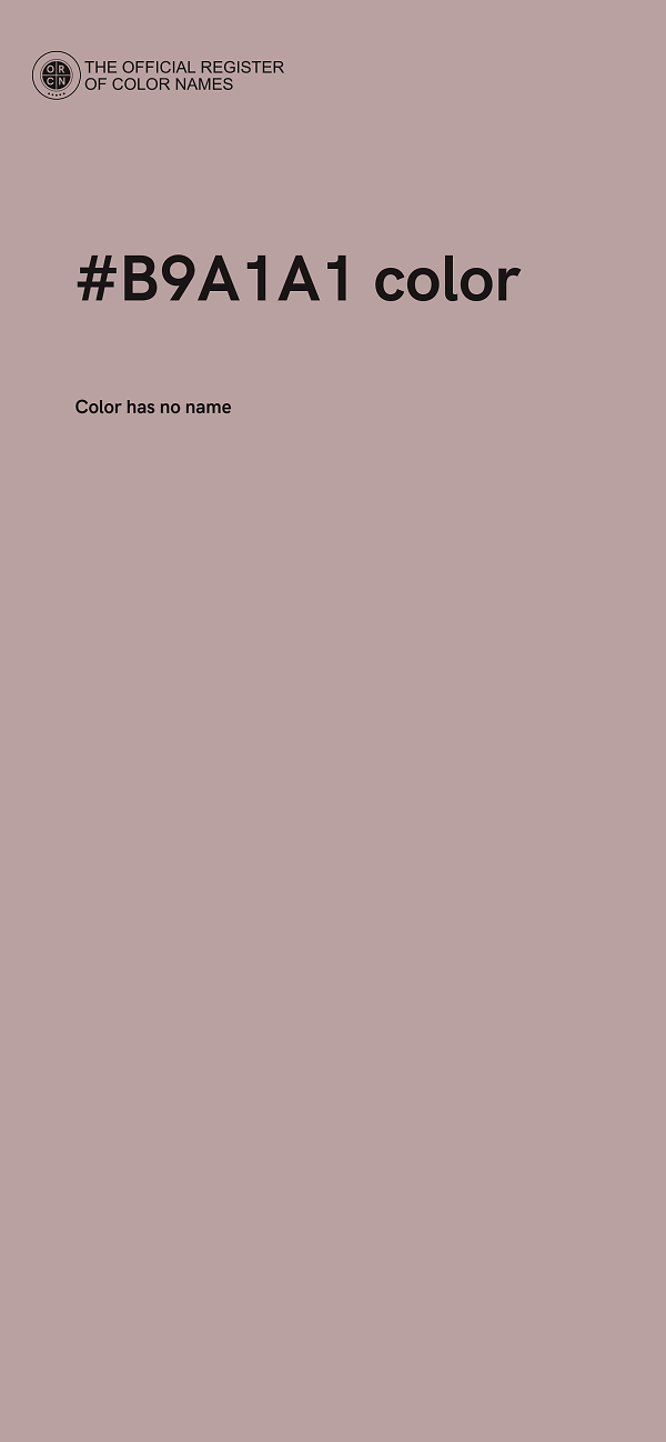 #B9A1A1 color image