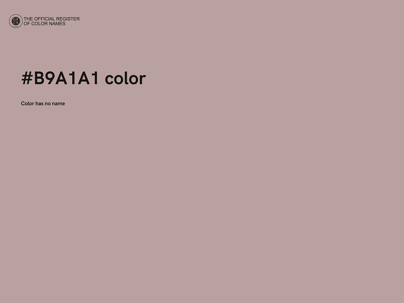 #B9A1A1 color image
