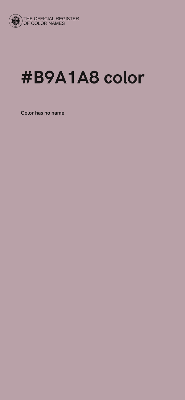 #B9A1A8 color image