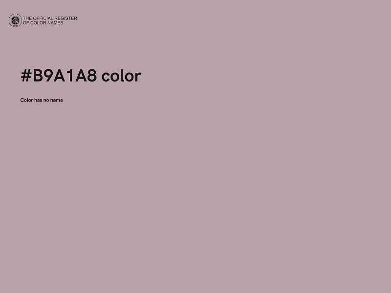 #B9A1A8 color image