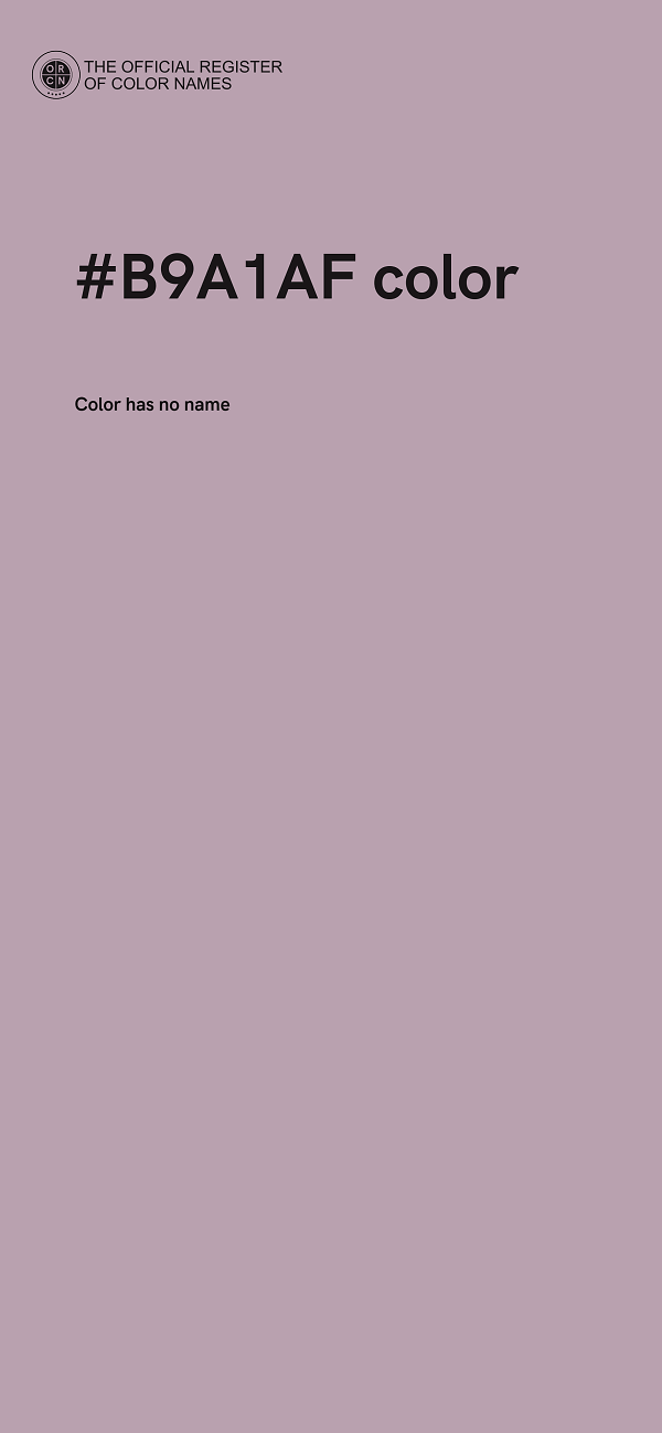 #B9A1AF color image