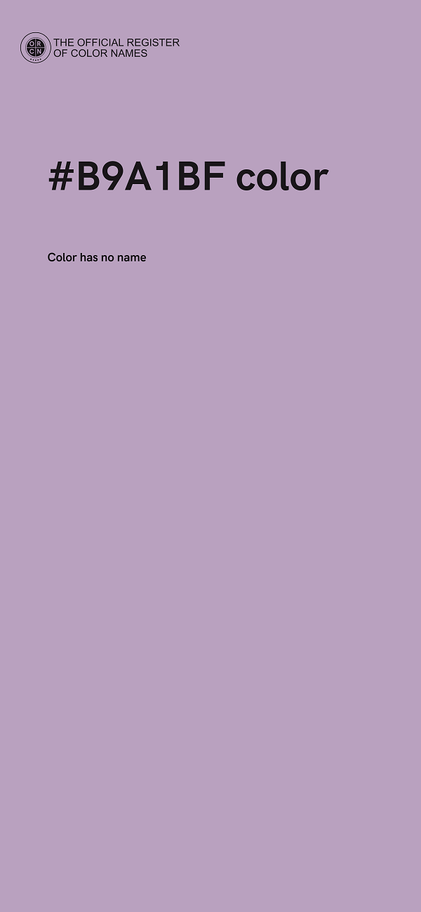 #B9A1BF color image