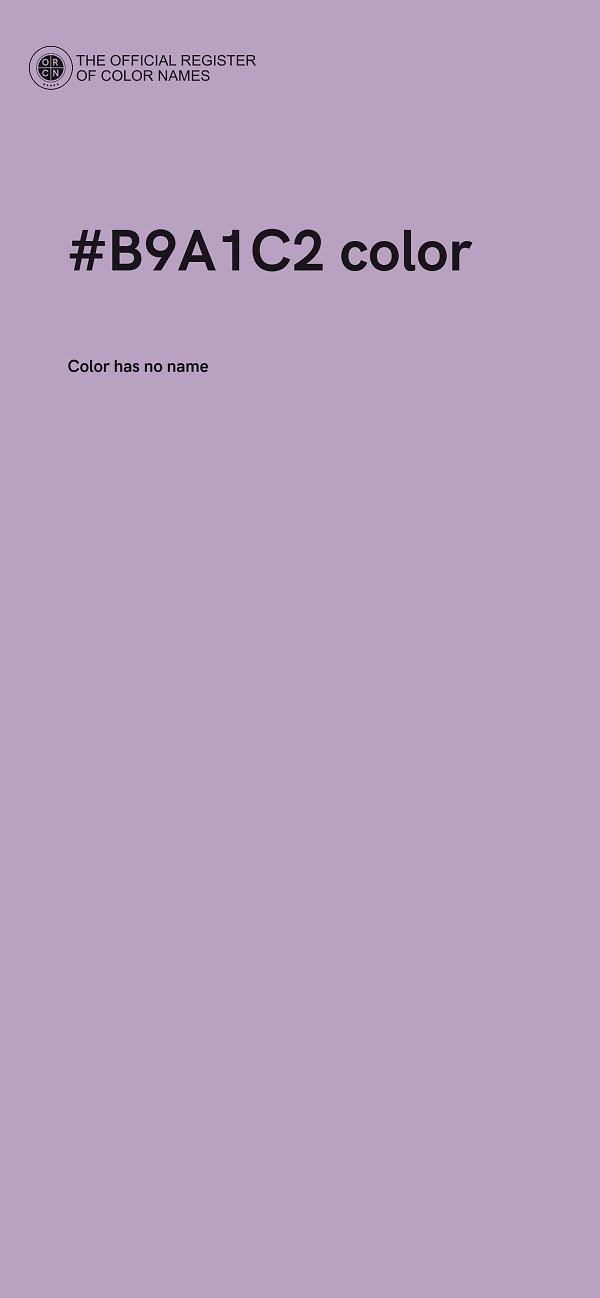 #B9A1C2 color image