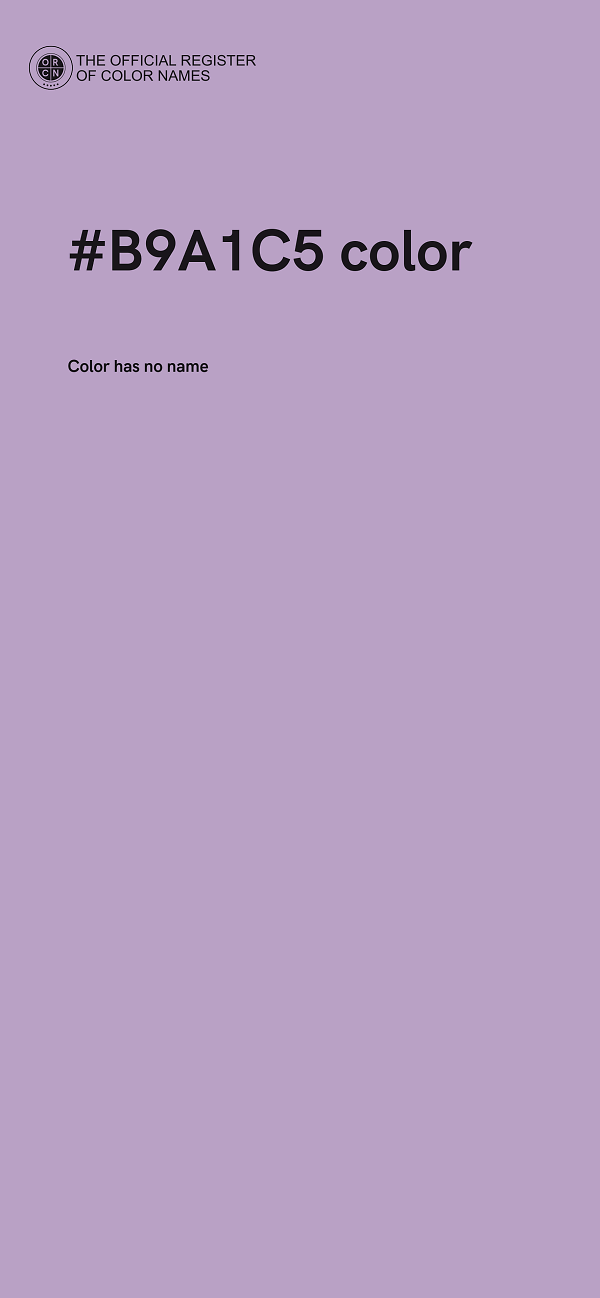 #B9A1C5 color image