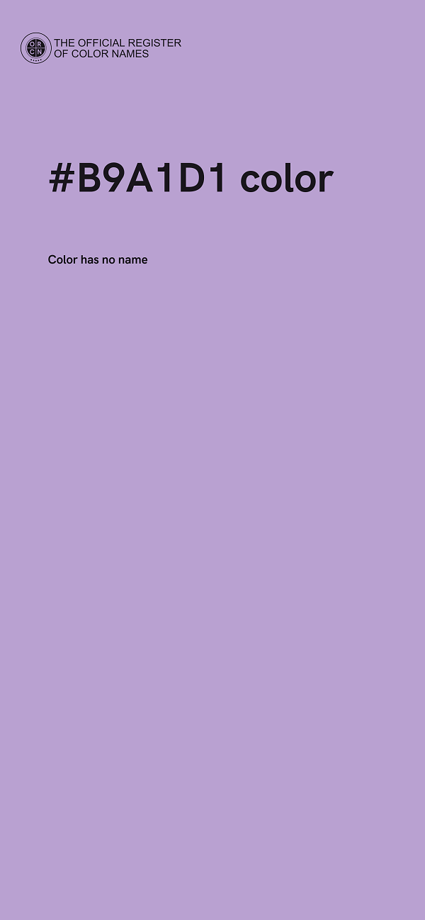 #B9A1D1 color image