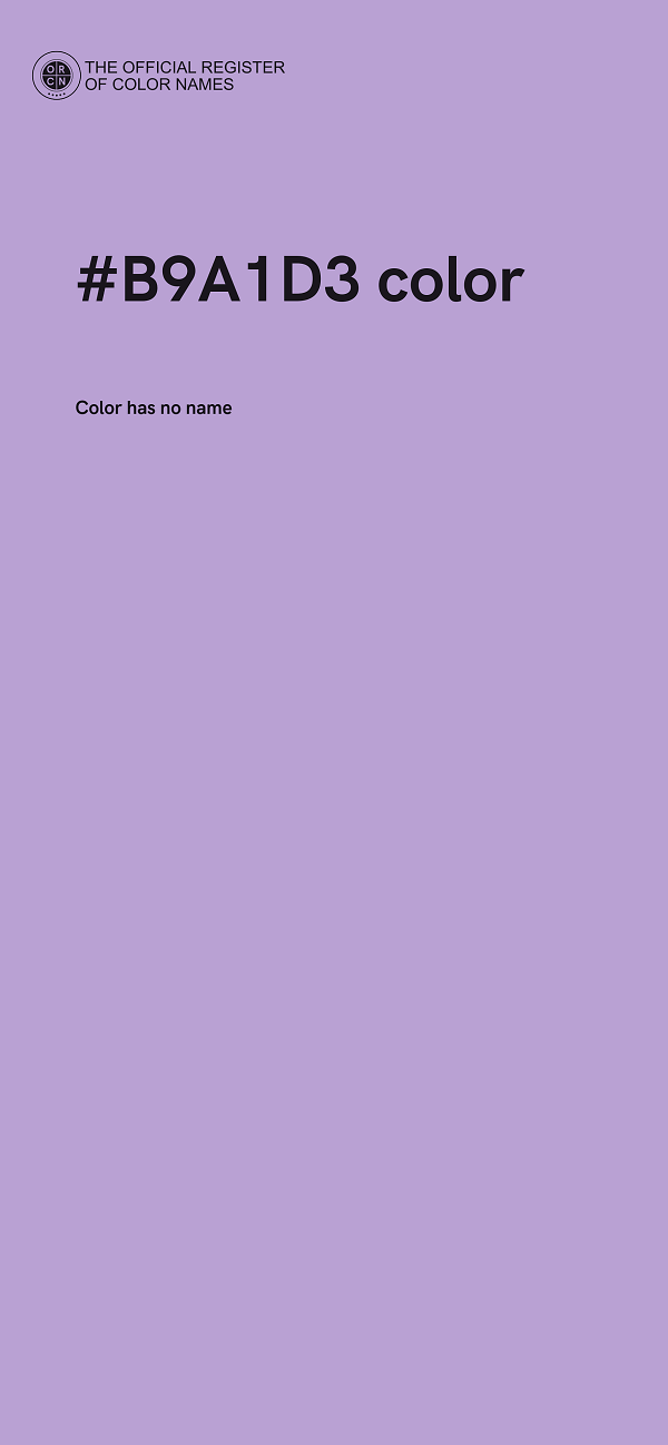 #B9A1D3 color image