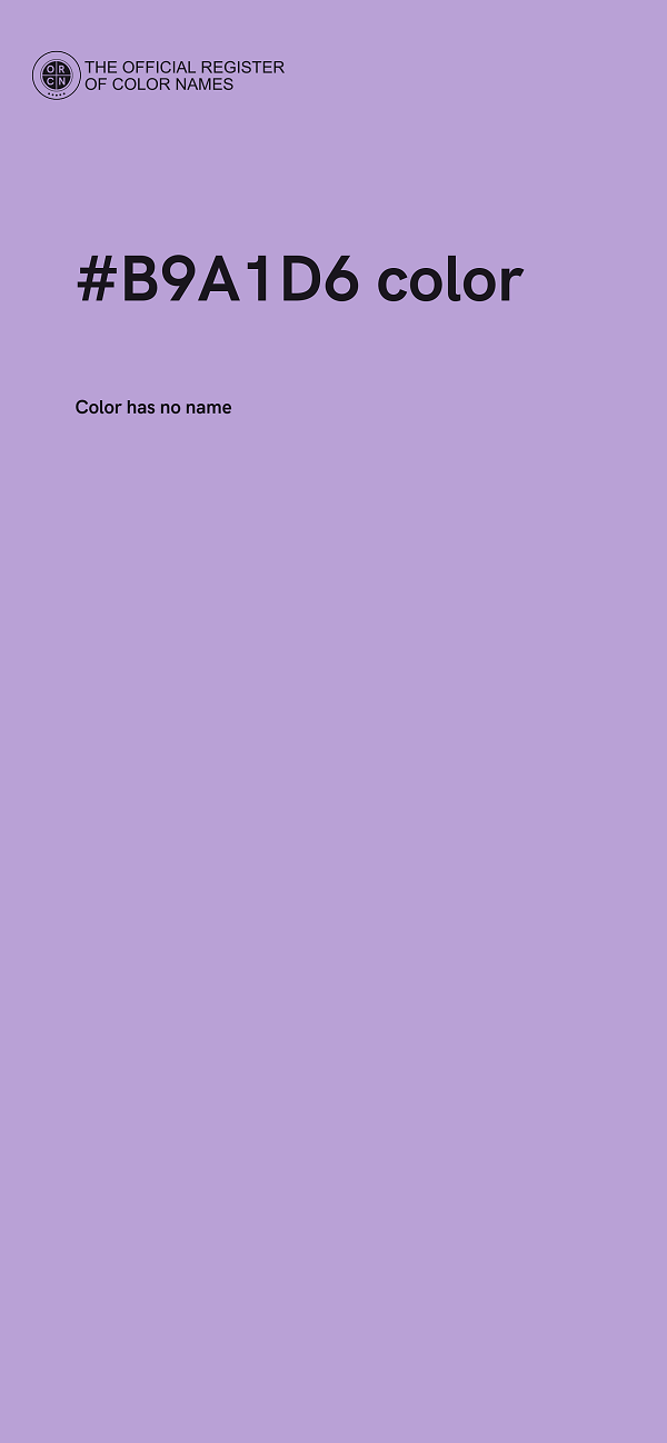 #B9A1D6 color image