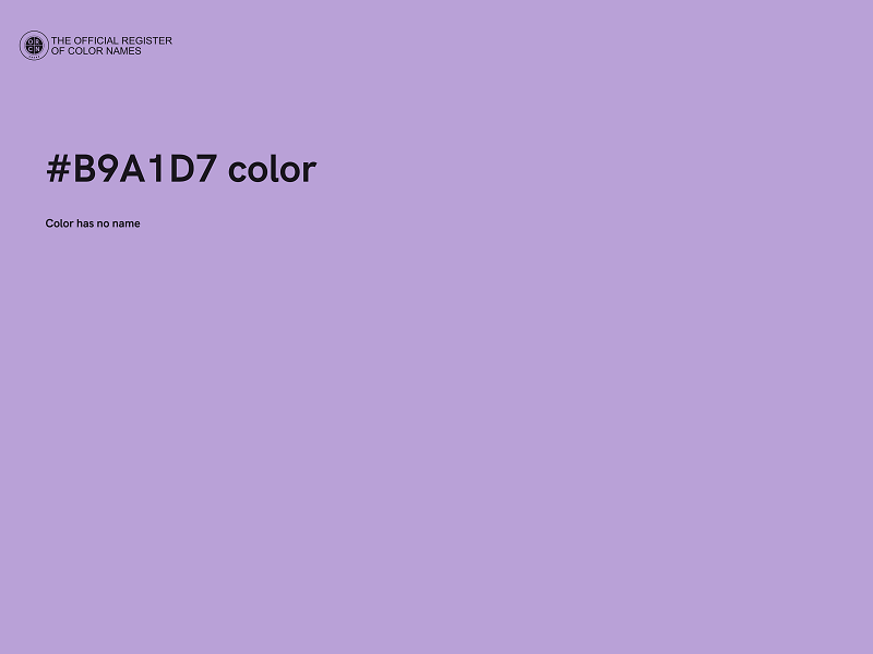 #B9A1D7 color image