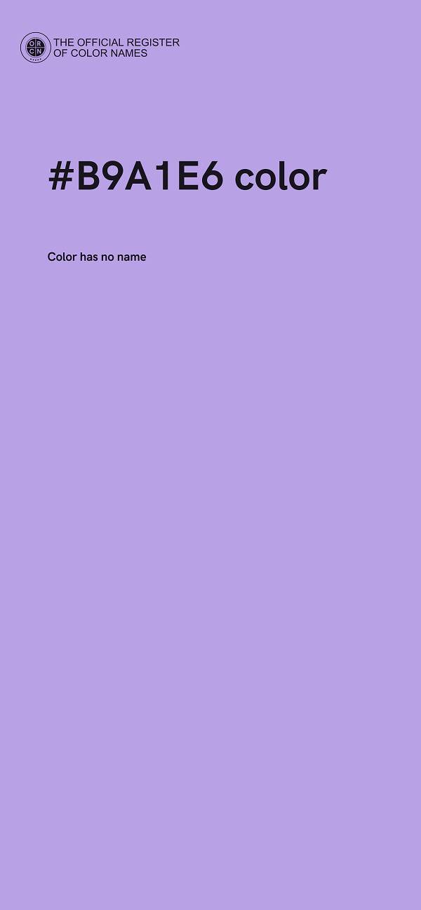 #B9A1E6 color image