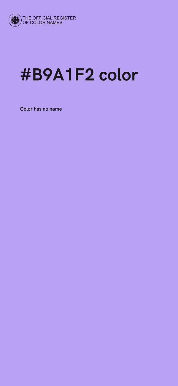 #B9A1F2 color image