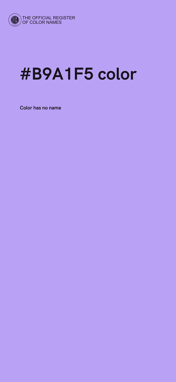 #B9A1F5 color image