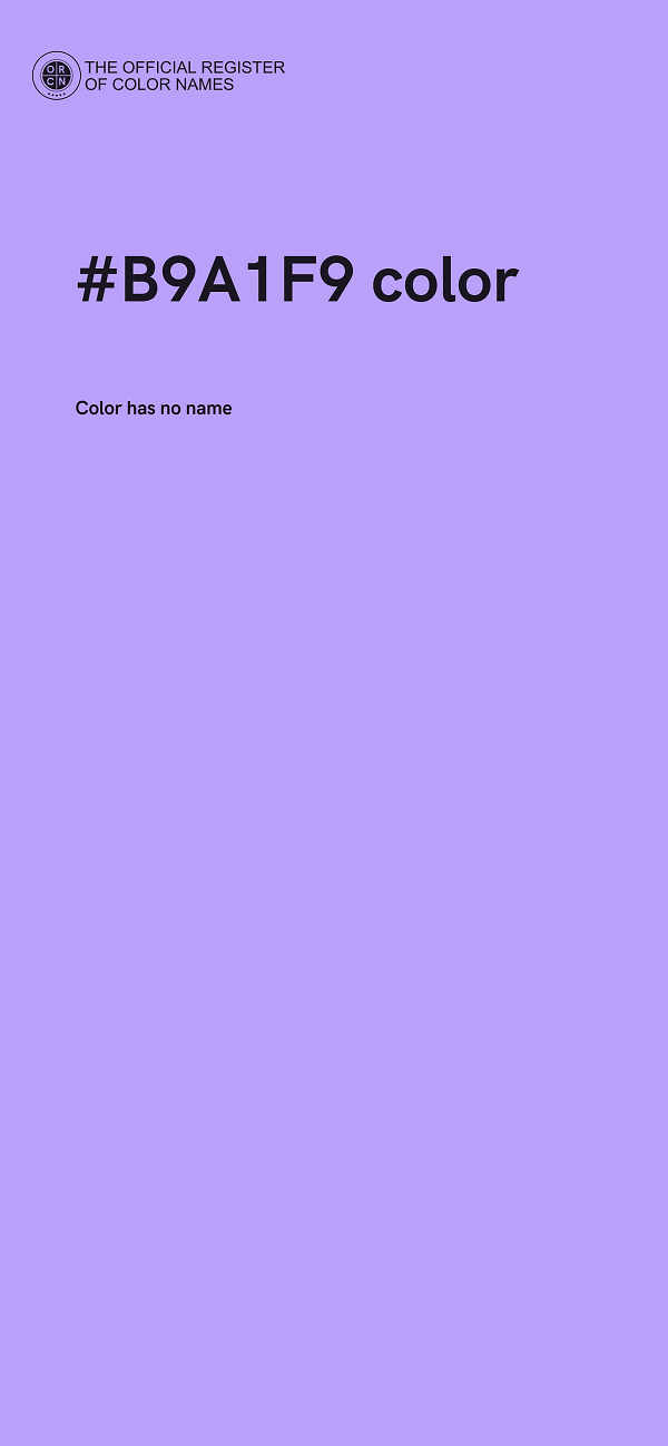 #B9A1F9 color image