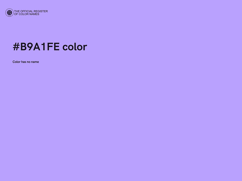 #B9A1FE color image