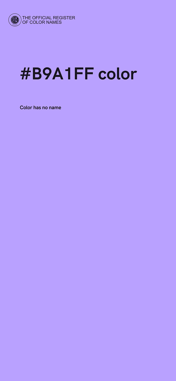 #B9A1FF color image