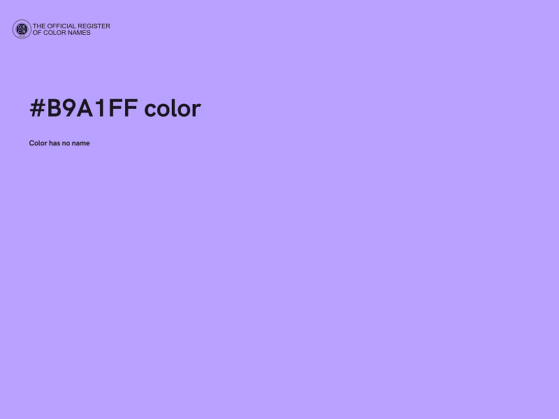 #B9A1FF color image