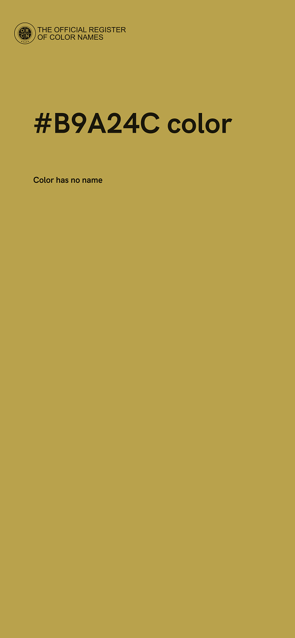 #B9A24C color image