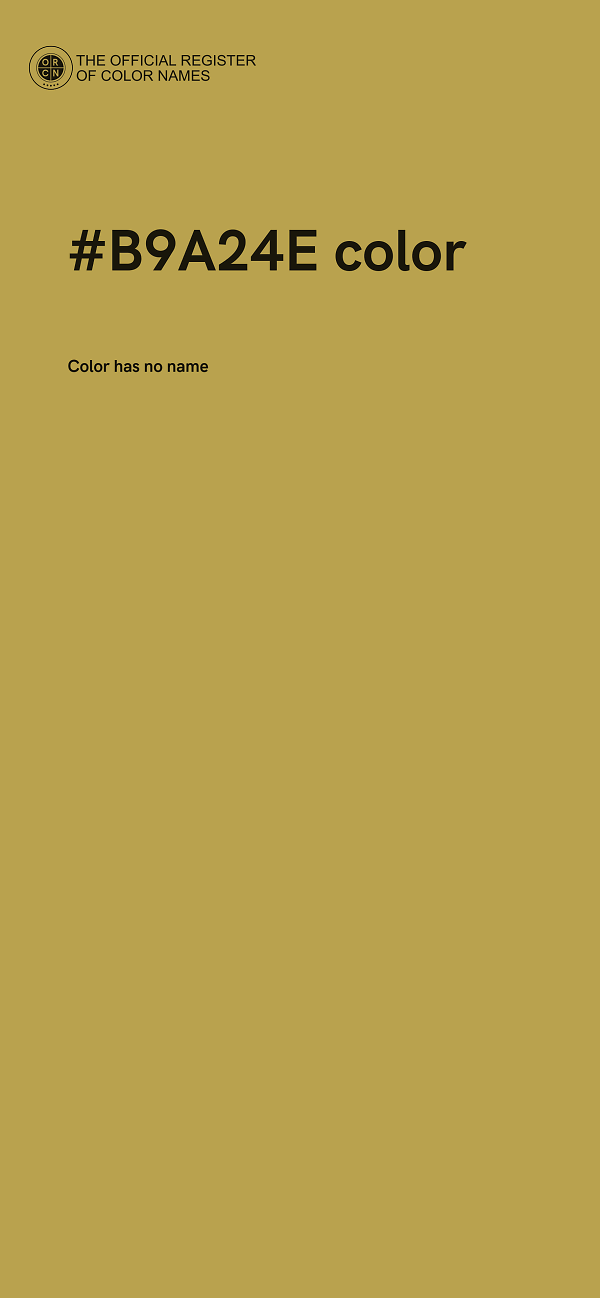 #B9A24E color image