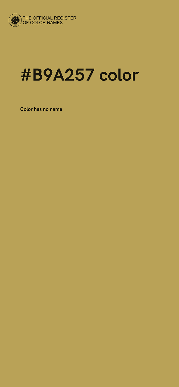 #B9A257 color image