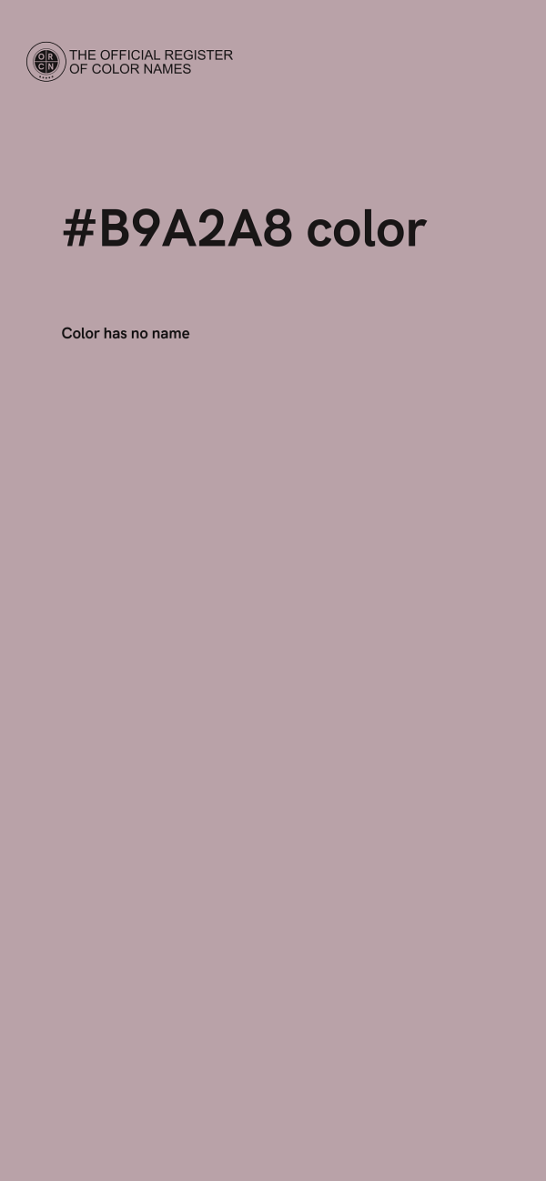 #B9A2A8 color image
