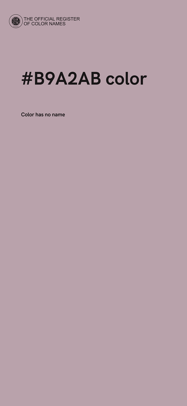 #B9A2AB color image