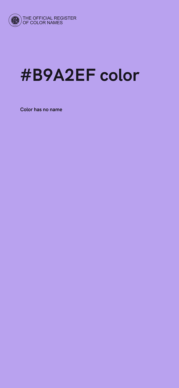 #B9A2EF color image