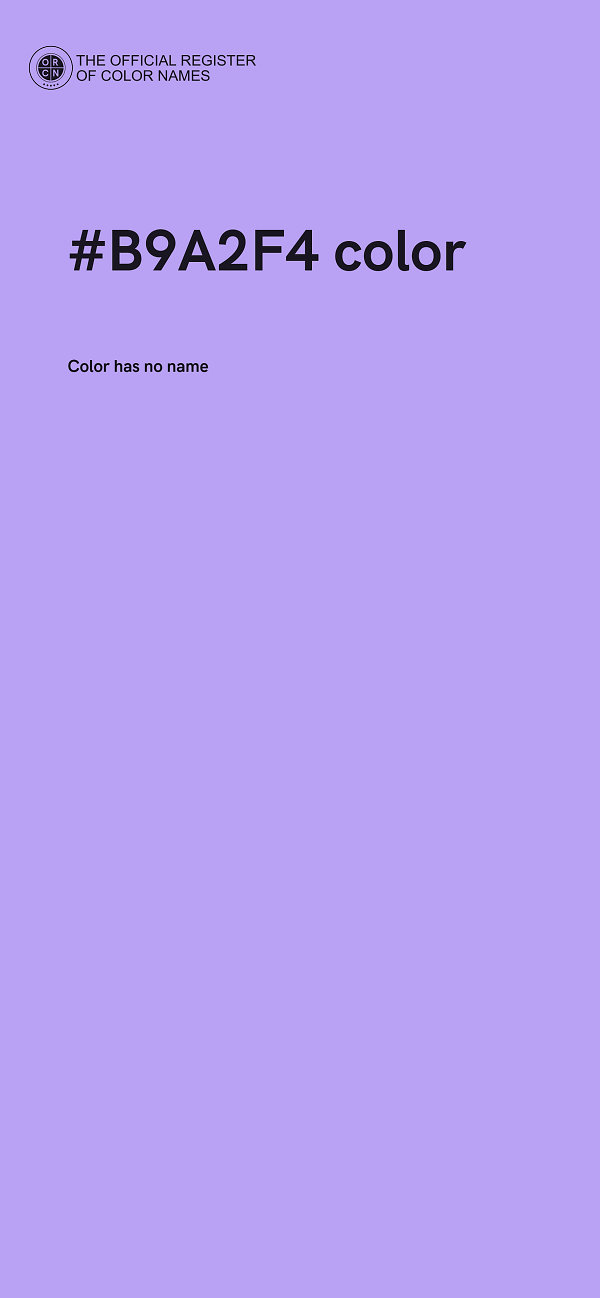 #B9A2F4 color image