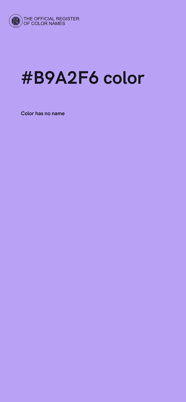 #B9A2F6 color image