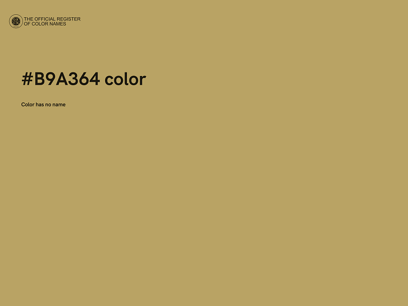#B9A364 color image
