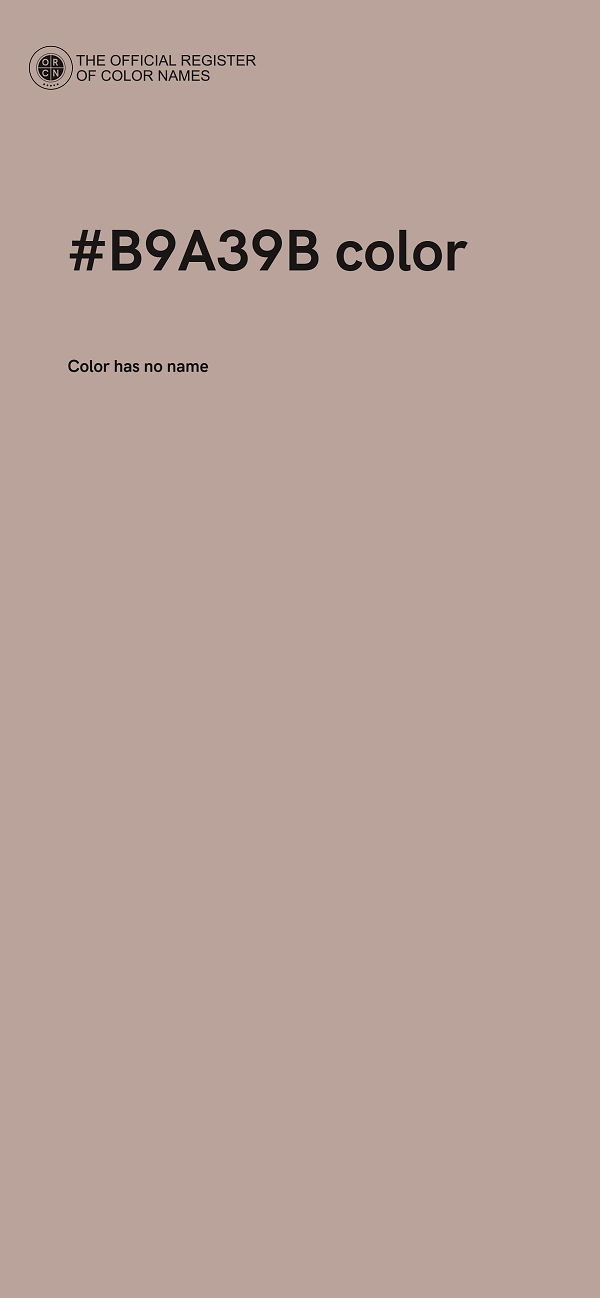 #B9A39B color image