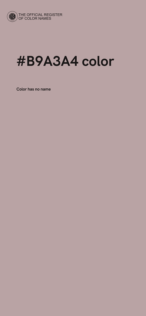 #B9A3A4 color image