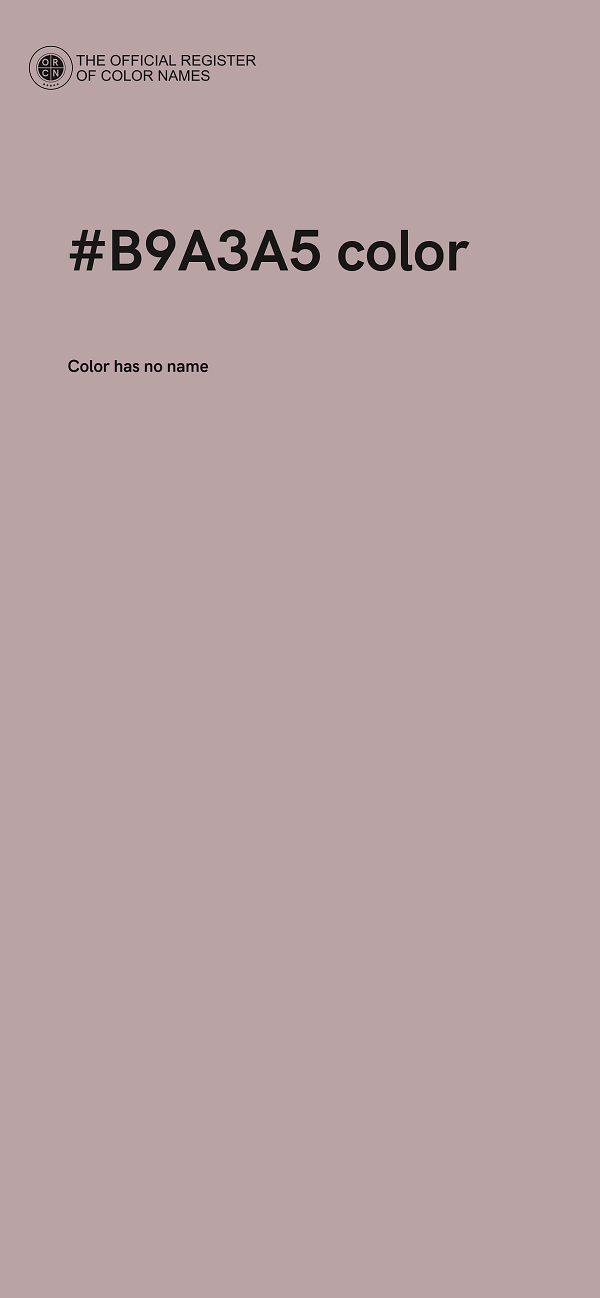 #B9A3A5 color image