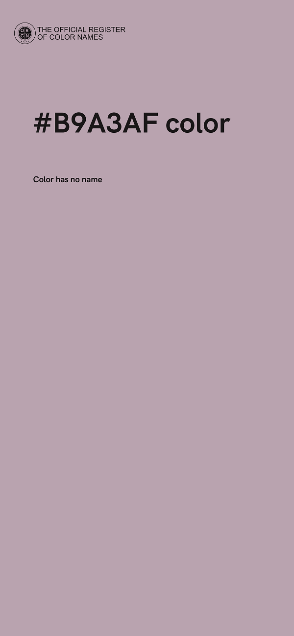 #B9A3AF color image