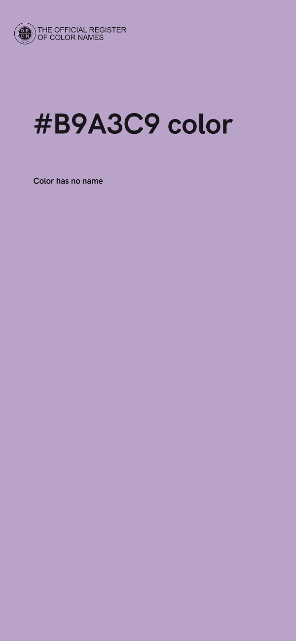#B9A3C9 color image