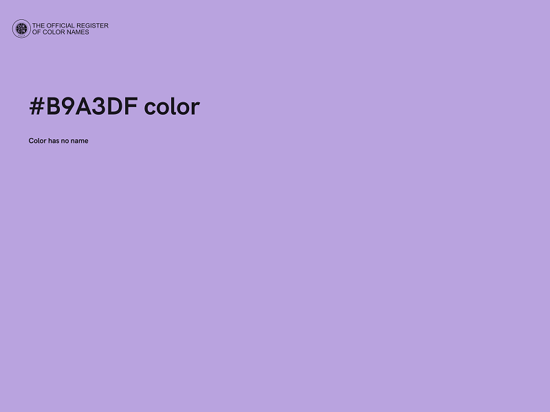 #B9A3DF color image