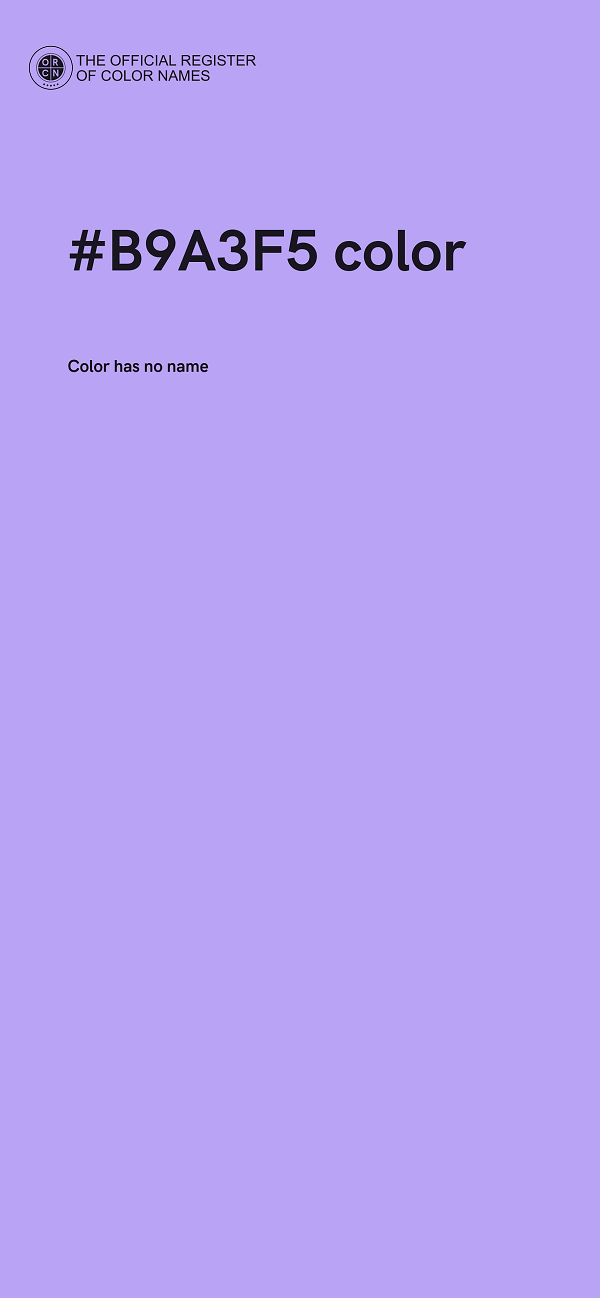 #B9A3F5 color image