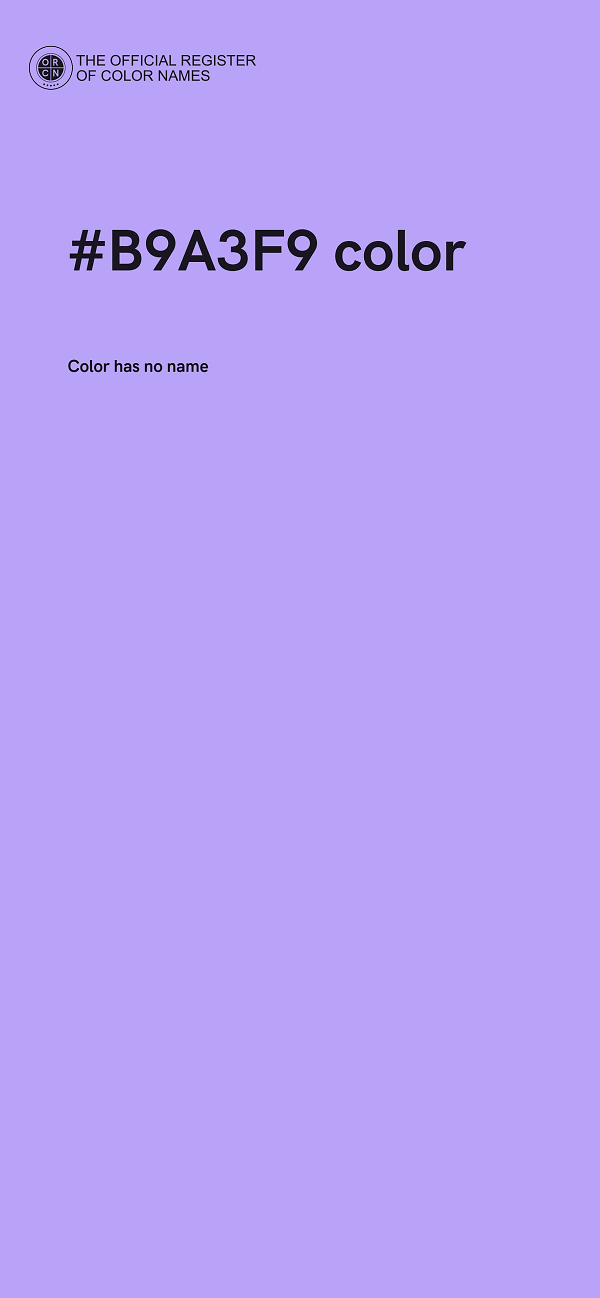 #B9A3F9 color image