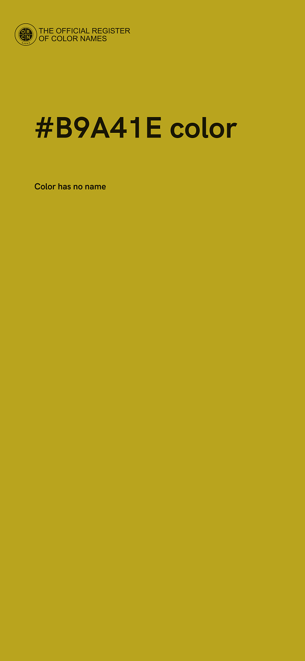 #B9A41E color image