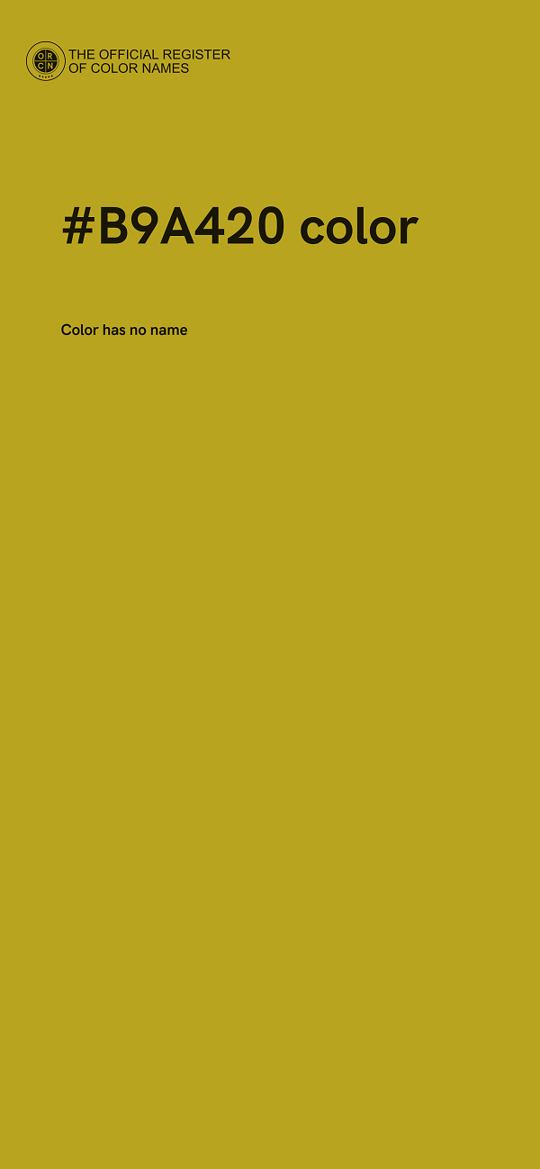 #B9A420 color image