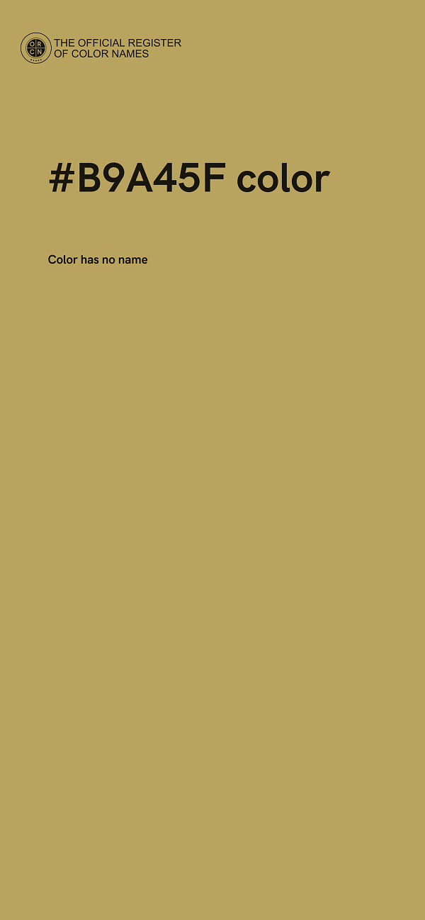 #B9A45F color image