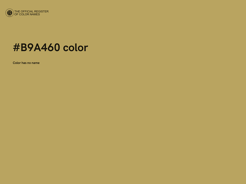 #B9A460 color image