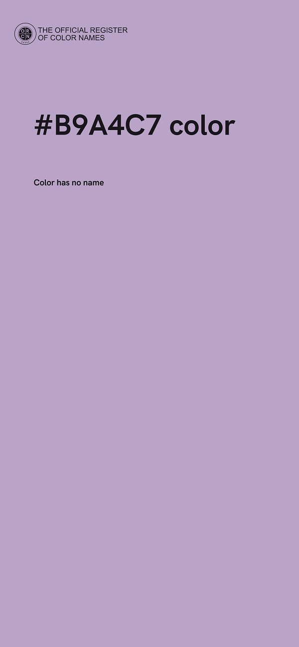 #B9A4C7 color image
