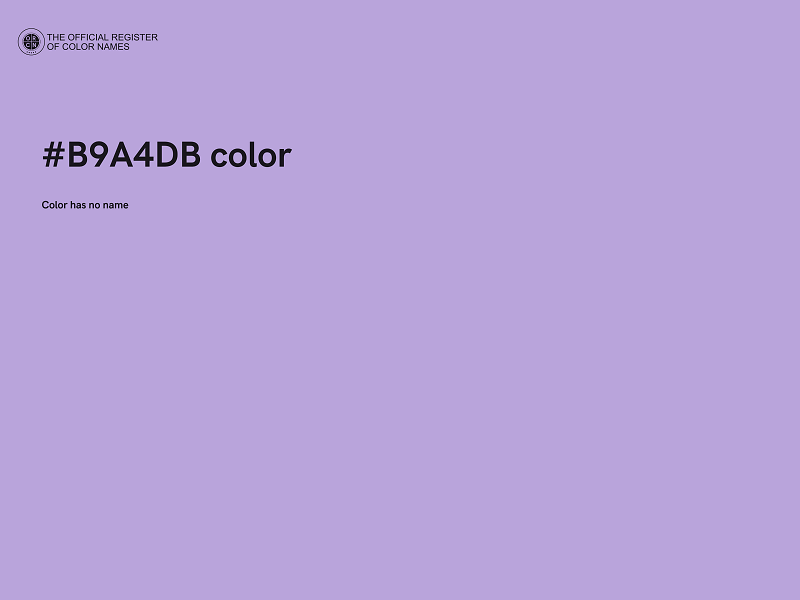 #B9A4DB color image