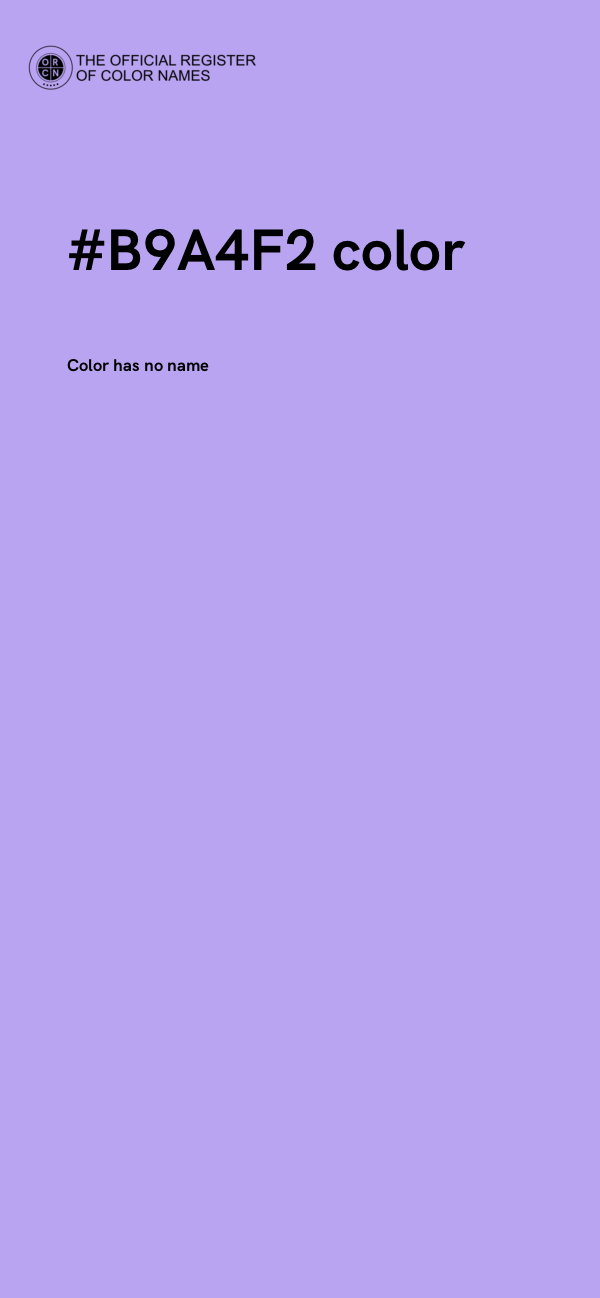 #B9A4F2 color image