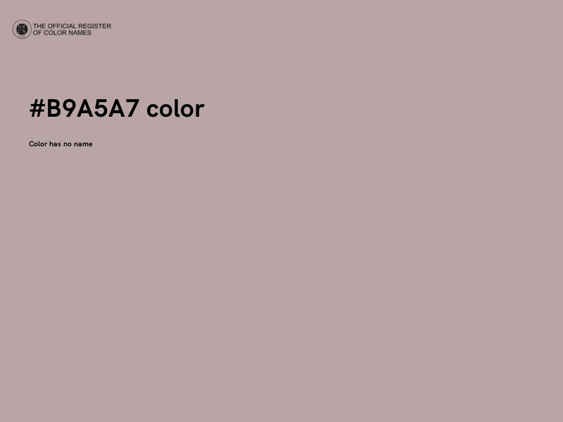 #B9A5A7 color image