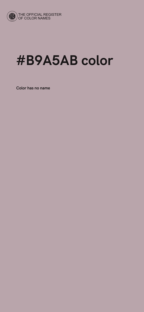 #B9A5AB color image