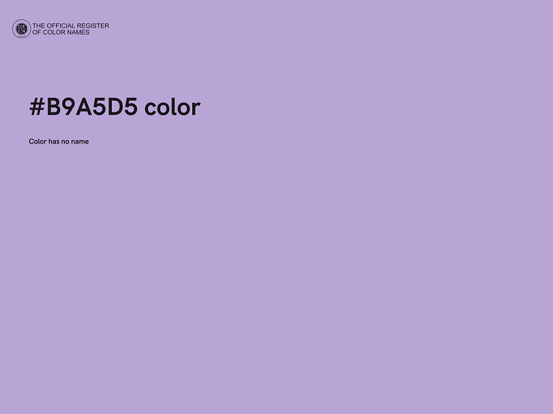 #B9A5D5 color image